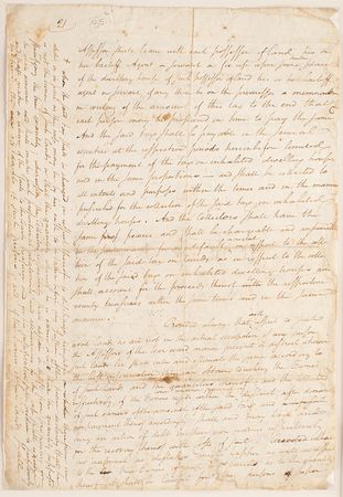 Lot #951 Alexander Hamilton Handwritten Manuscript on Taxes - Image 1