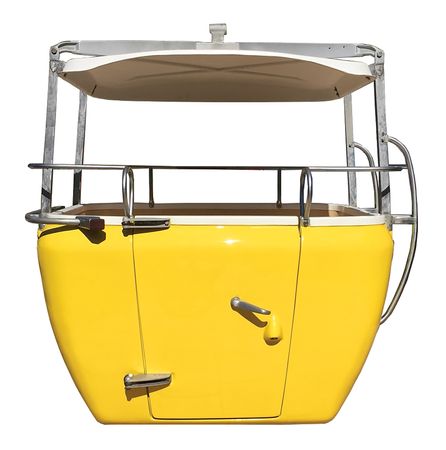 Lot #763 Disneyland Skyway Attraction Vehicle Yellow #3 - Image 4