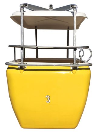 Lot #763 Disneyland Skyway Attraction Vehicle Yellow #3 - Image 7