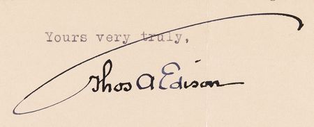 Lot #209 Thomas Edison World War I-Dated Typed Letter Signed on Submarine Explosives - Image 2