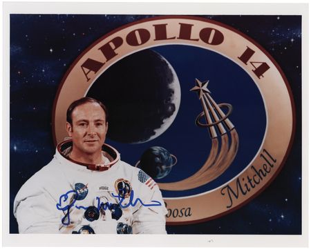Lot #470 Edgar Mitchell Signed Photograph - Image 1