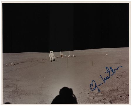 Lot #473 Edgar Mitchell Signed Photograph - Image 1