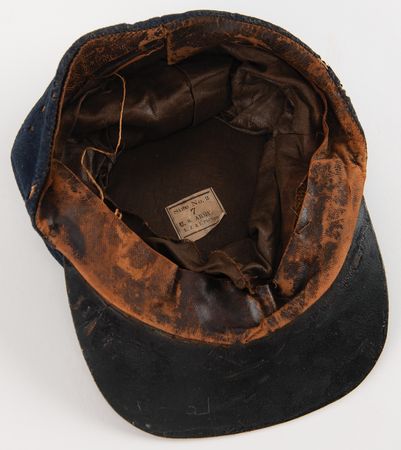 Lot #389 Civil War Union Model 1859 ?Type 2? Forage Cap (9th New Jersey Infantry) - Image 4