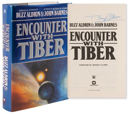 Lot #429 Buzz Aldrin Signed Book - Encounter with Tiber - Image 1