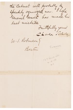 Lot #319 U. S. Grant Cabinet and Associates (12) Signed Items - Image 12