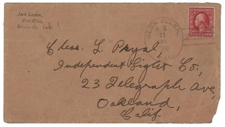 Lot #520 Jack London Autograph Letter Signed on Police Judges: 