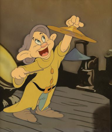 Lot #805 Dopey production cel from Snow White and the Seven Dwarfs - Image 2