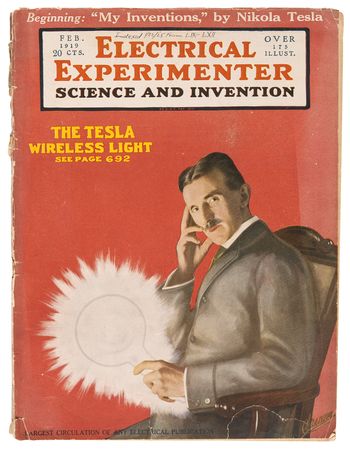 Lot #367 Nikola Tesla: The Electrical Experimenter