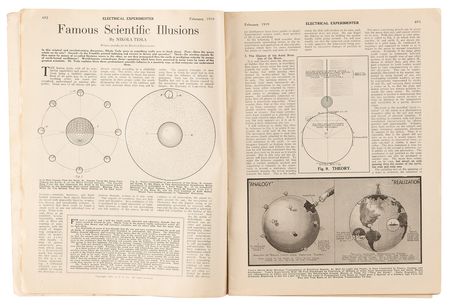 Lot #367 Nikola Tesla: The Electrical Experimenter Magazine (February 1919) - 