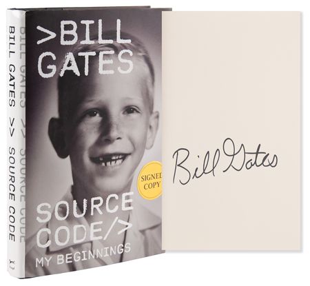 Lot #317 Bill Gates Signed Book - Source Code: My Beginnings - Image 1
