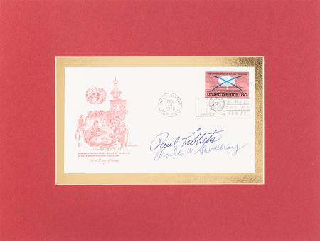 Lot #408 Paul Tibbets and Charles Sweeney Signed FDC - Image 1