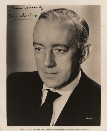 Lot #588 Alec Guinness Signed Photograph - Image 1