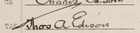 Lot #210 Thomas Edison (2) Documents Signed - Meeting Minutes for Thomas A. Edison, Inc. and the Edison Manufacturing Company - Image 4