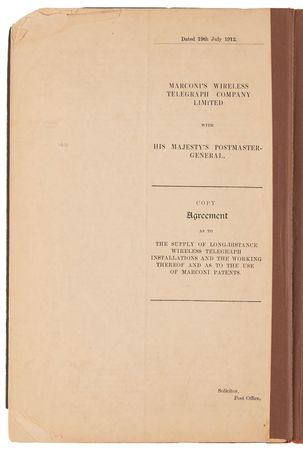 Lot #217 Guglielmo Marconi: Official Act for Establishing a Chain of Imperial Wireless Stations (1912) - Image 5