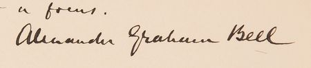 Lot #207 Alexander Graham Bell Autograph Quotation Signed and Thomas A. Watson Autograph Letter Signed - Image 3