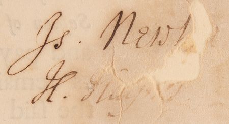 Lot #218 Isaac Newton Signature - Image 3