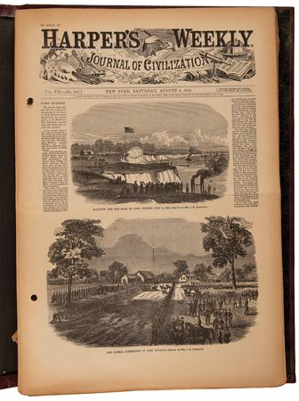 Lot #396 Harper's Weekly Complete Reissue Collection (c. 1960s Reprints of Civil War-era Magazines) - Image 13