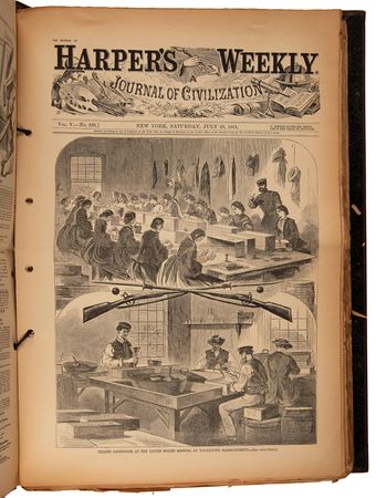 Lot #396 Harper's Weekly Complete Reissue Collection (c. 1960s Reprints of Civil War-era Magazines) - Image 8