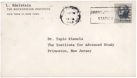 Lot #304 Ludwig Edelstein Typed Letter Signed - Image 2