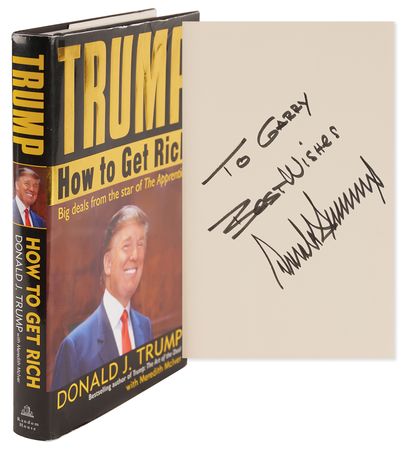 Lot #63 Donald Trump Signed Book - Trump: How to Get Rich - Image 1