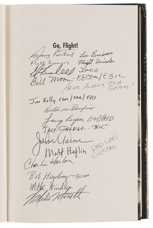 Lot #481 NASA Mission Control (3) Signed Books - Image 3