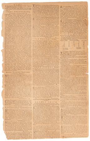 Lot #375 George Washington: Benjamin Franklin's The Pennsylvania Gazette from July 4, 1754 - Image 6