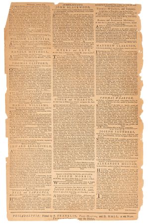 Lot #375 George Washington: Benjamin Franklin's The Pennsylvania Gazette from July 4, 1754 - Image 8