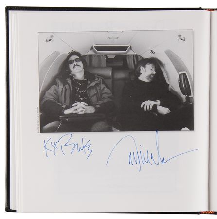 Lot #640 Western Legends Multi-Signed Book (40+) with Adam West, Mickey Rooney, Brooks and Dunn, and Sam Elliott - Image 6