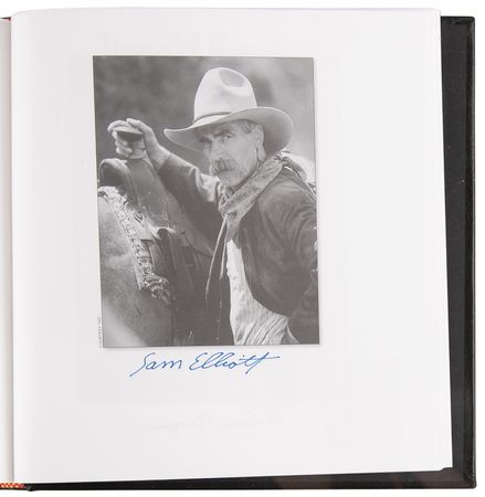 Lot #640 Western Legends Multi-Signed Book (40+) with Adam West, Mickey Rooney, Brooks and Dunn, and Sam Elliott - Image 7