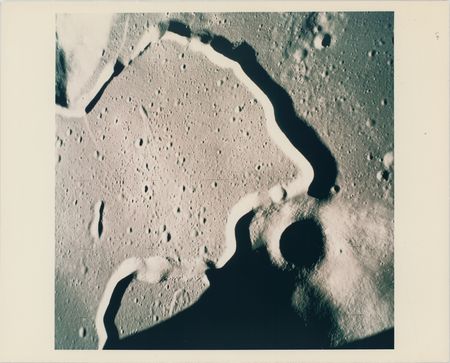 Lot #436 Apollo 15 Original Vintage Photograph - Hadley Rille - Image 1