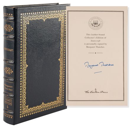 Lot #369 Margaret Thatcher Signed Book - Statecraft - Image 1