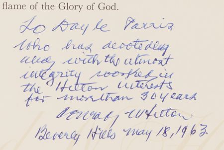 Lot #325 Conrad Hilton Signed Book - Inspirations of an Innkeeper (Ltd. Ed. #31/312) - Image 2