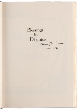 Lot #585 Alec Guinness Signed Book - Blessings in Disguise - Image 4