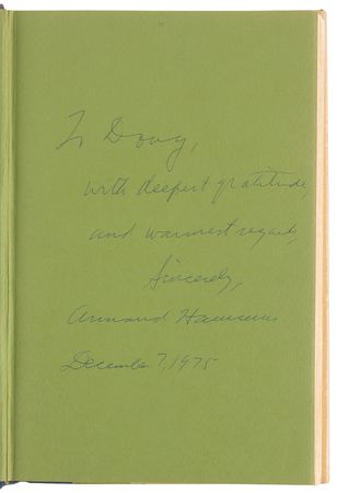 Lot #321 Armand Hammer Signed Book - The Remarkable Life of Dr. Armand Hammer - Image 4