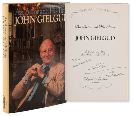 Lot #584 John Gielgud Signed Book - An Actor and His Time - Image 1