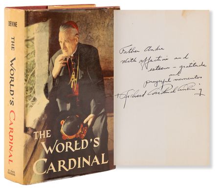 Lot #294 Richard Cardinal Cushing Signed Book - The World's Cardinal - Image 1
