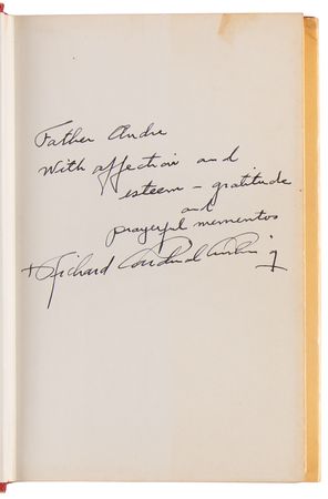 Lot #294 Richard Cardinal Cushing Signed Book - The World's Cardinal - Image 4