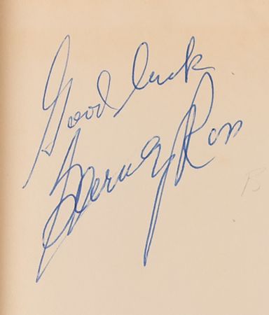 Lot #666 Barney Ross Signed Book - The True Story of Barney Ross - Image 2