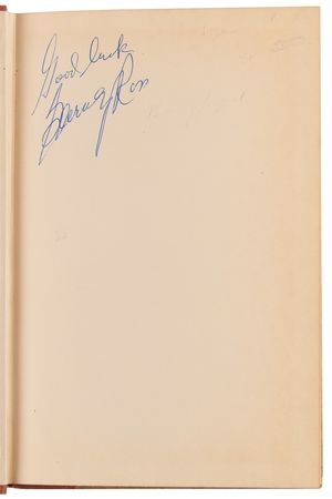 Lot #666 Barney Ross Signed Book - The True Story of Barney Ross - Image 4
