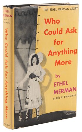 Lot #609 Ethel Merman Signed Book - Who Could Ask for Anything More - Image 3