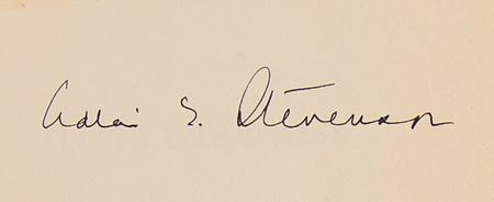 Lot #365 Adlai Stevenson Signed Book - Call to Greatness - Image 2