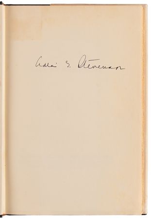 Lot #365 Adlai Stevenson Signed Book - Call to Greatness - Image 4