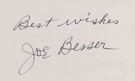 Lot #634 Three Stooges: Joe Besser Signed Book - Not Just A Stooge - Image 2