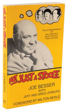 Lot #634 Three Stooges: Joe Besser Signed Book - Not Just A Stooge - Image 3