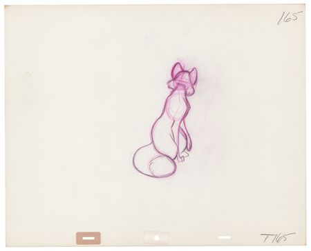 Lot #878 Vixey and Tod production drawings (2) from The Fox and the Hound - Image 3