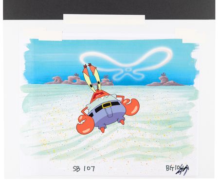 Lot #939 Mr. Krabs production cel from SpongeBob SquarePants - Image 2