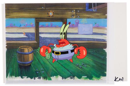 Lot #940 Mr. Krabs production cel from SpongeBob SquarePants - Image 2