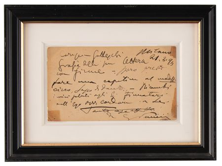 Lot #541 Giacomo Puccini Autograph Letter Signed - Image 2