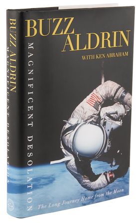Lot #427 Buzz Aldrin Signed Book - Magnificent Desolation - Image 3