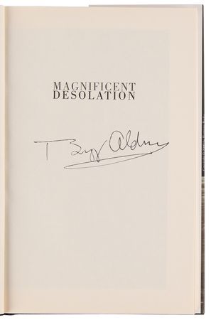 Lot #427 Buzz Aldrin Signed Book - Magnificent Desolation - Image 4